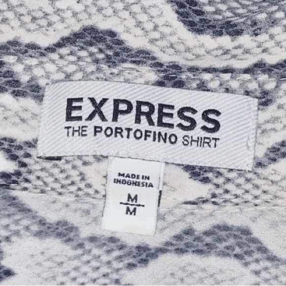 Express snake skin button up shirt - Picture 2 of 2